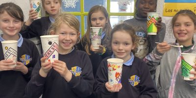 3rd & 4th Class make Hot Chocolate!